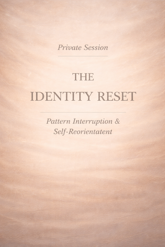 The Identity Reset Private 1:1 Mentorship for Deep Identity Transformation