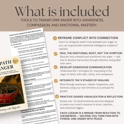 The Path of Anger: A Healing Workbook Understanding, Transforming & Integrating Emotions